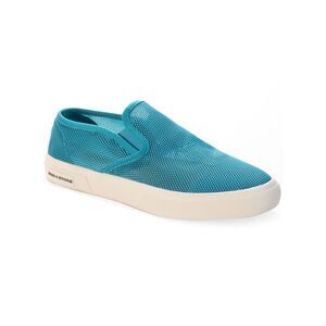 SUN STONE Mens Turquoise Lyle Round Toe Platform Slip On Sneakers Shoes 10.5 M